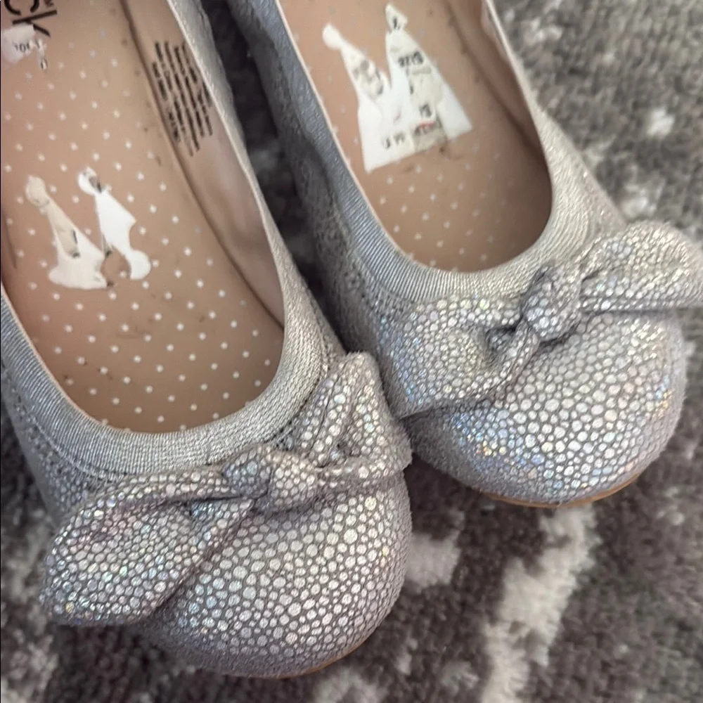 Nordstrom Rack Remma Bow Shimmer Ballet Flats Shoes